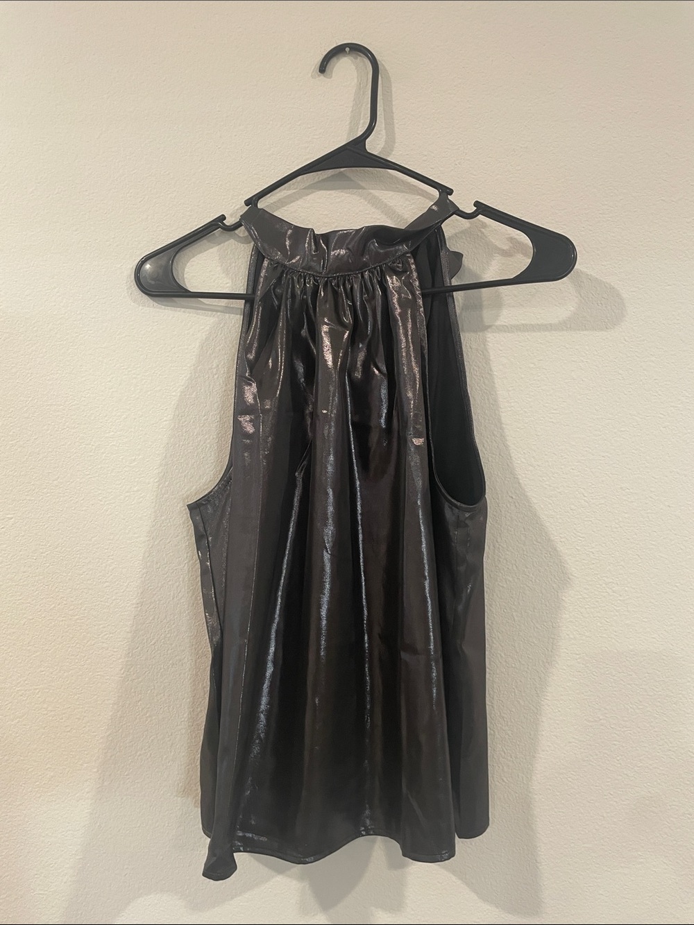Old Navy Shiny Black Halter-Style Camisole